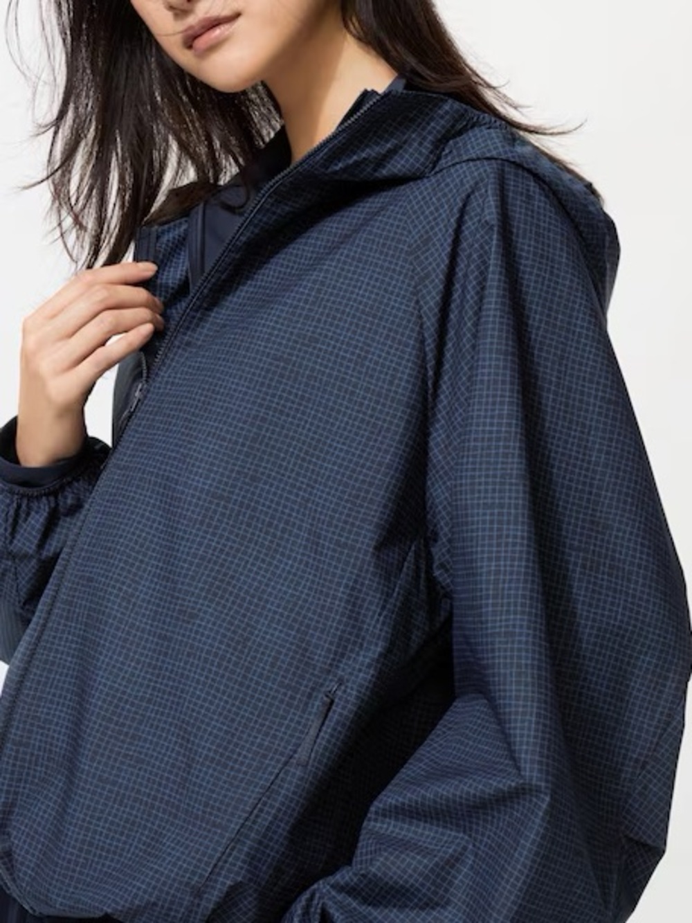 Uniqlo Packable Checked UV & Water Resistant Jacket